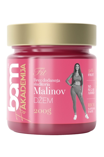 Dżem malinowy bez dodatku cukru, 200 g