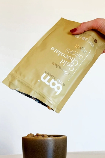 Krople czekoladowe GOLD, 250 g