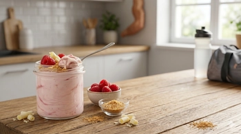 Pudding proteinowy Raspberry Cheesecake, ze słodzikiem